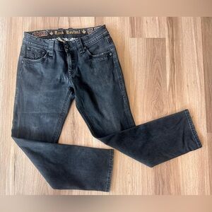 Rock Revival Men's Jeans Lowry Straight Size 30x29 Black